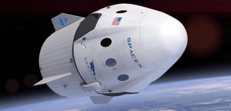 SpaceX Crew Dragon in Space