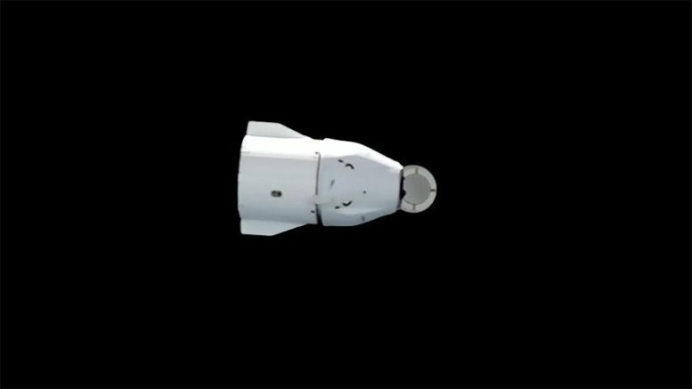 SpaceX Dragon Cargo Craft Near ISS January 2023