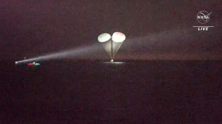 SpaceX Dragon Endurance Crew-5 Splashdown