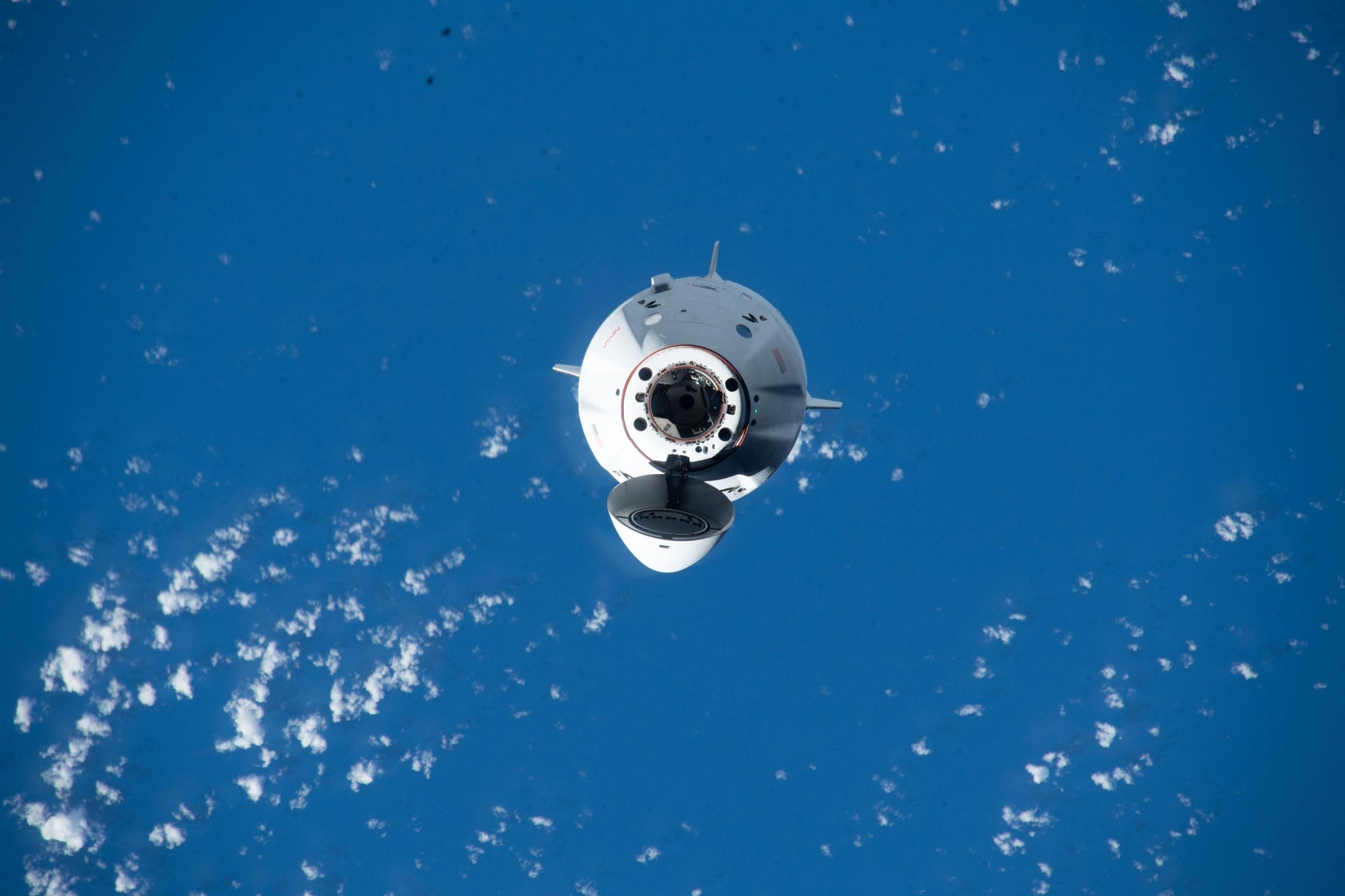 SpaceX Dragon Endurance Crew Ship Approaches ISS