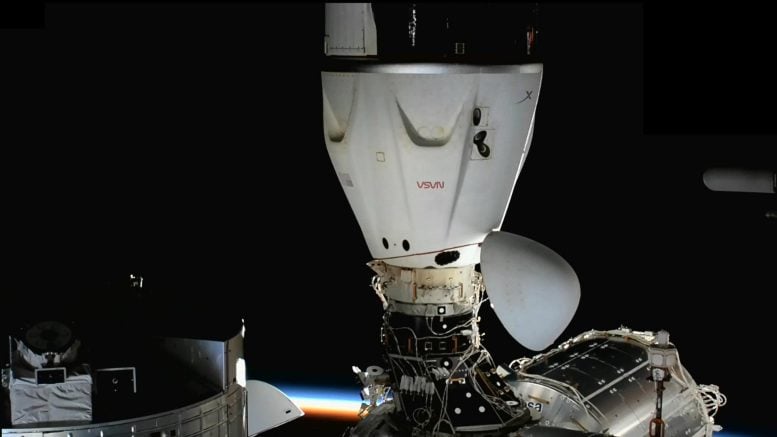 SpaceX Dragon Freedom Crew Ship Docked to Harmony Module