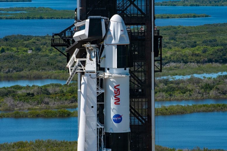 SpaceX Falcon 9 Rocket With Dragon Endurance Spacecraft