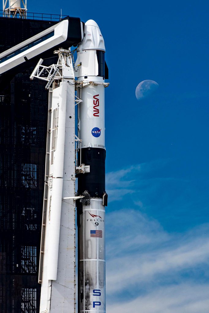 Cohete SpaceX Falcon 9 para la misión 3 de la tripulación