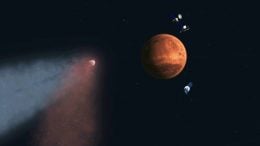 Spacecraft Reveal Comet Flyby Effects on Martian Atmosphere