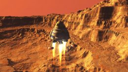 Spaceship Landing on Mars