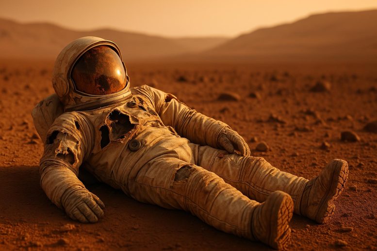 Spacesuit Break Down on Mars