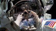 Spacewalker Woody Hoburg Takes an Out-of-This-World “Space-Selfie”
