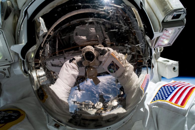 Spacewalker Woody Hoburg Takes an Out-of-This-World “Space-Selfie”