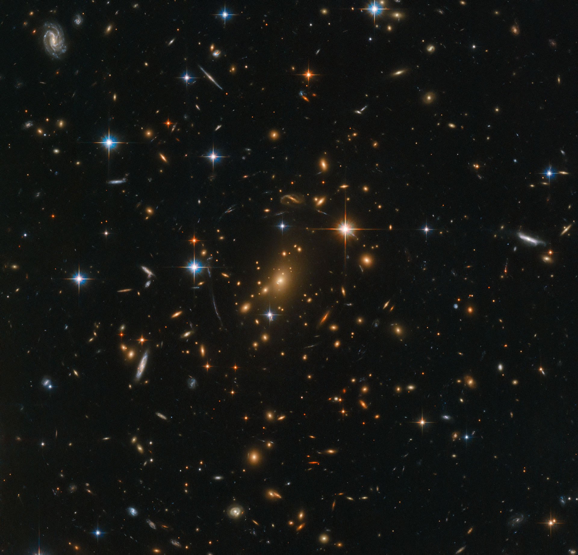 Spectacular Hubble Space Telescope Image Of Galaxy Clusters