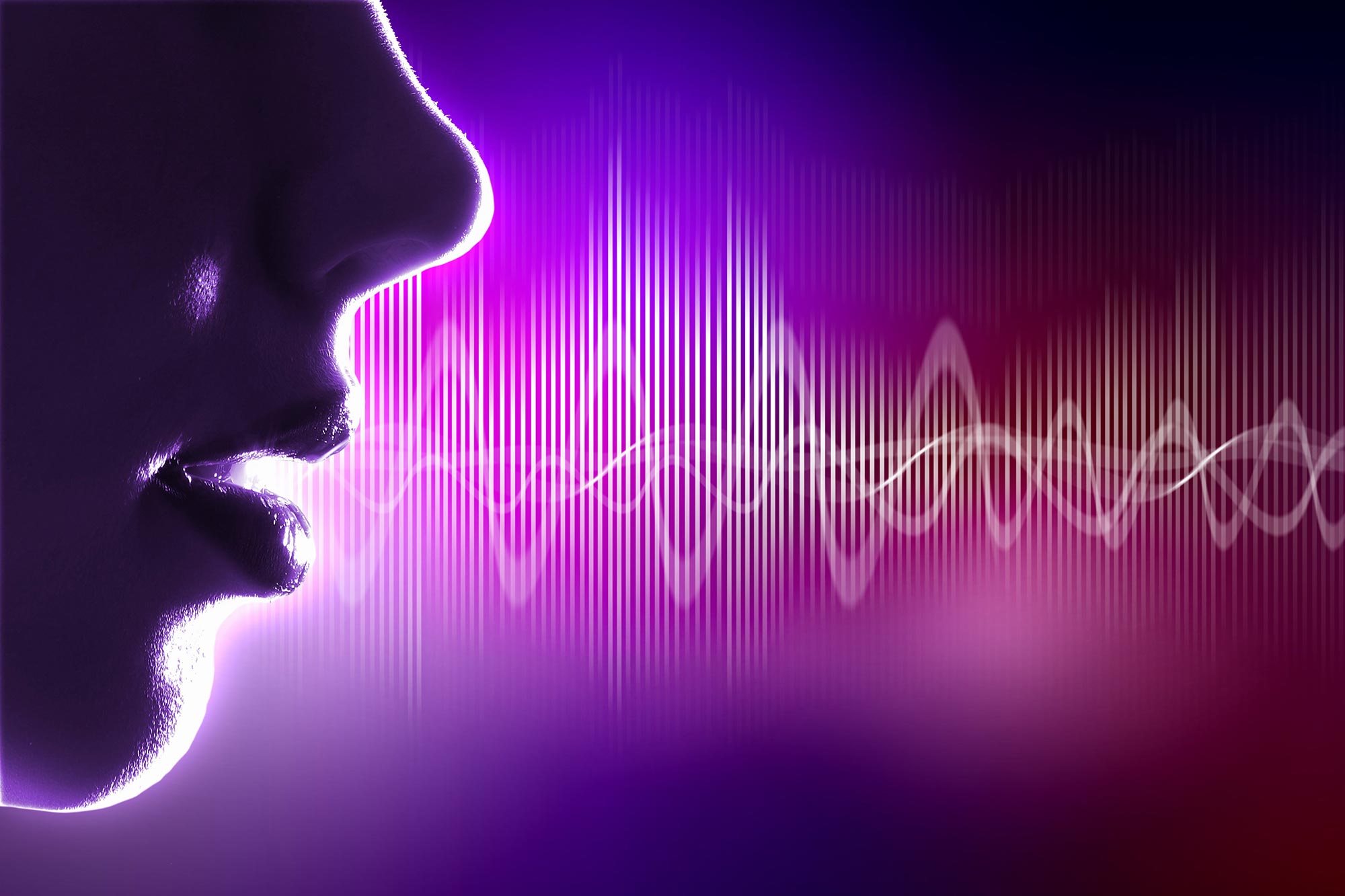 Speech Sound Waves Concept Illustration