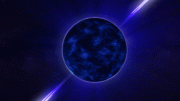 Spinning Neutron Star in Space