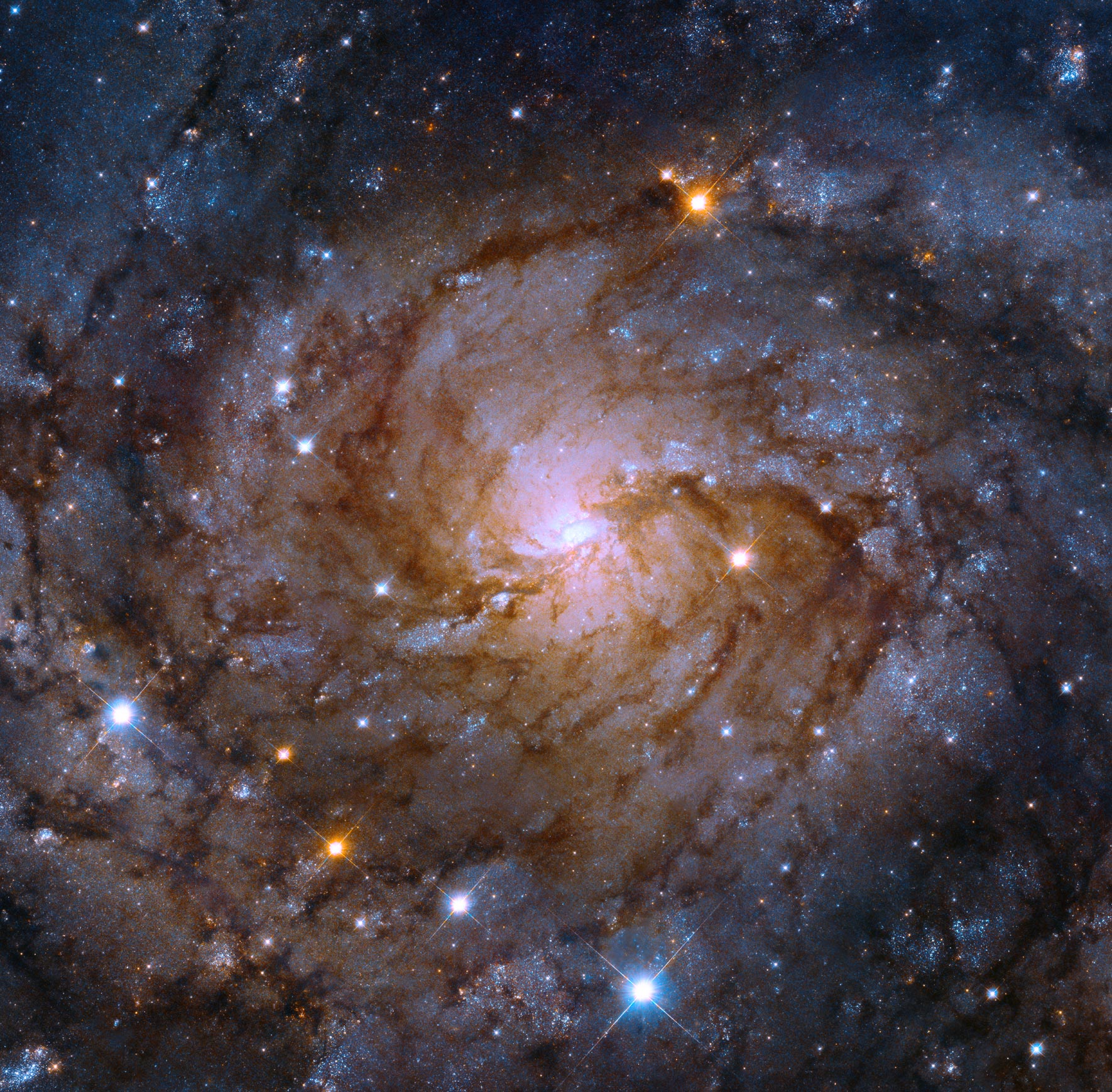 Hubble espía una maravillosa galaxia oculta