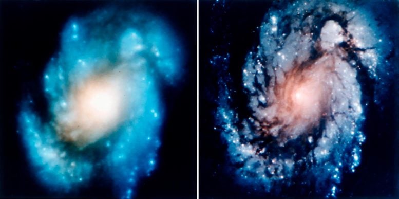 Galaxie spirale M100 WFPC WFPC2