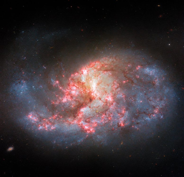 La sorprendente transformación de la galaxia por los filtros del Hubble