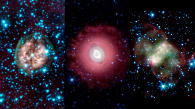 Spitzer Space Telescope Shows the Remains of Dying Stars