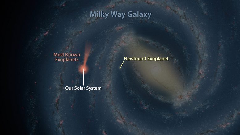Spitzer Spots a Planet Deep Within Our Galaxy