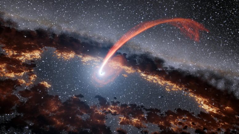 Star Being Devoured by Supermassive Black Hole