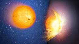 Star Smashing Into Massive Sphere