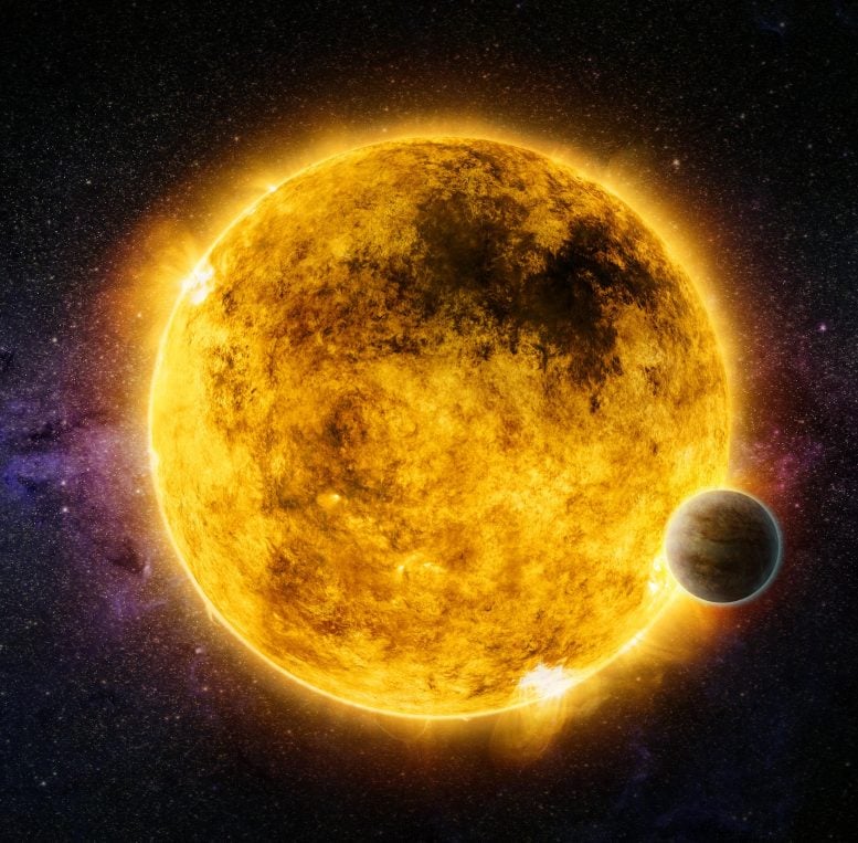 Star and Exoplanet Illustration