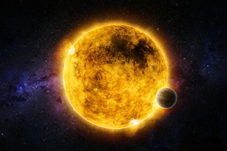 Star and Exoplanet Wide Illustration