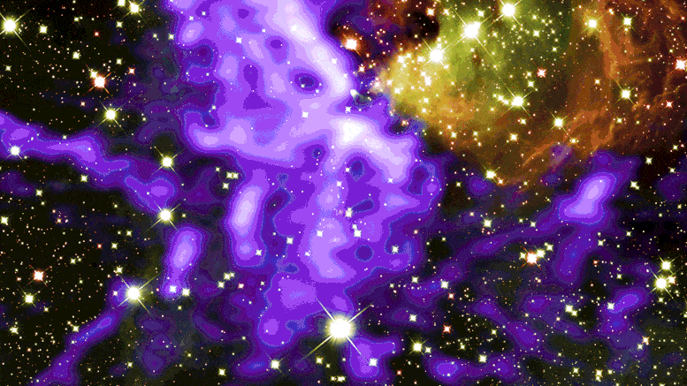 Stunning Celestial Fireworks Celebrate Birth of Colossal Star Cluster - SciTechDaily