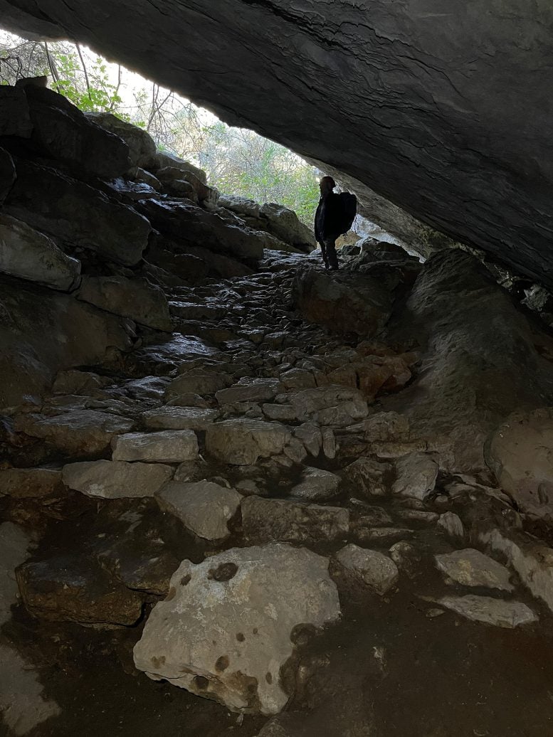 Stone Path Connecting Genovesa Cave Entrance