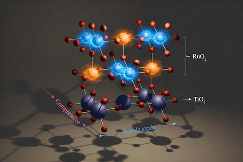 Strain-Induced Emergent Magnetism