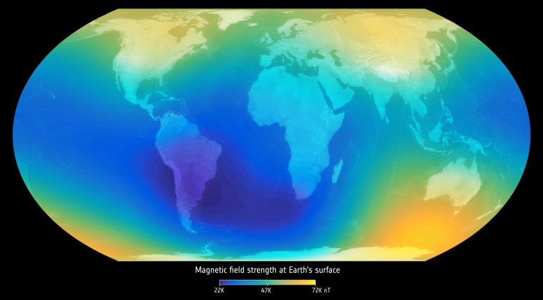 Strength of the Magnetic Field at Earth’s Surface