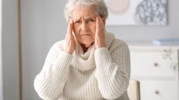 Stressed Old Woman