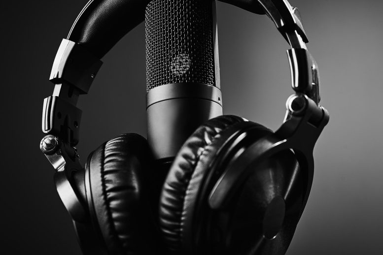 Studio Headphones and Microphone