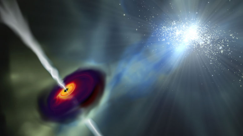 Study Shows Radiation from Nearby Galaxies Helped Fuel First Monster Black Holes