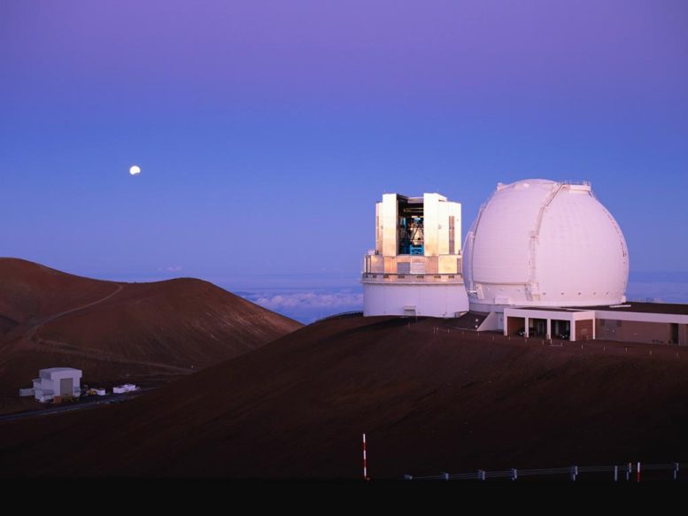 Subaru Telescope and Keck Observatory on Maunakea
