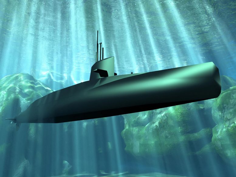 Submarine Under Water