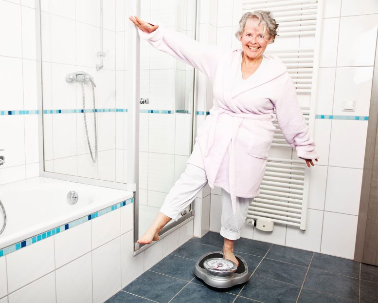 Successful Weight Loss Senior Woman