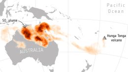 Sulfur Dioxide From Near Volcano Eruption Spreads Over Australia Crop