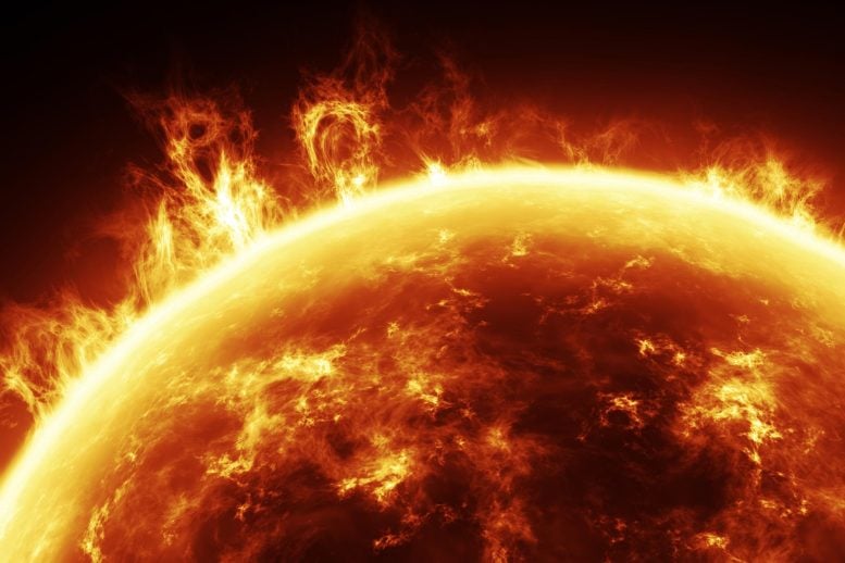 Sun Solar Flares Star Surface