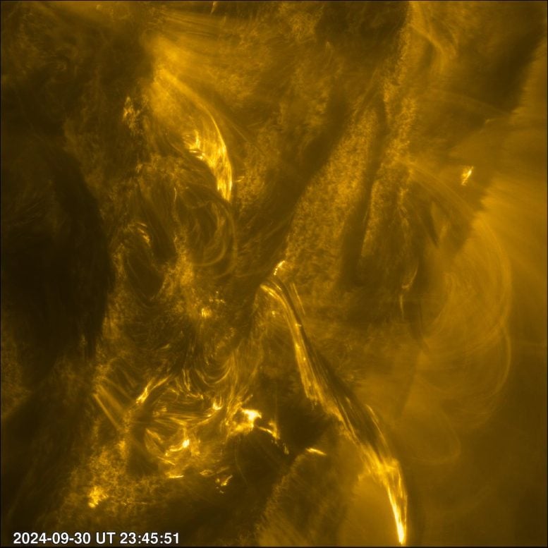 Sun Unleashing Solar Flare Detail