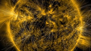 Sun’s Magnetic Field Illustration