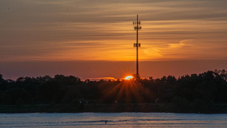 Sunset Cell Phone Tower