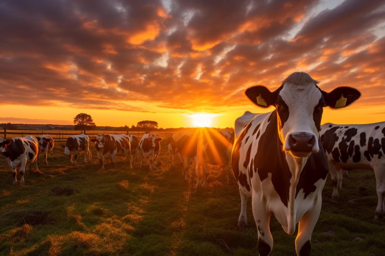 Sunset Dairy Farm Concept
