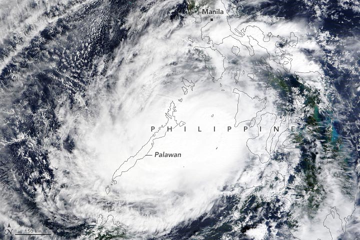 Super Typhoon Rai Philippines December, 17 2021, Annotated