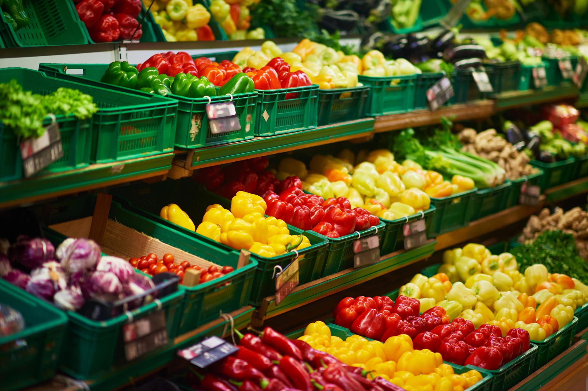 Légumes de supermarché