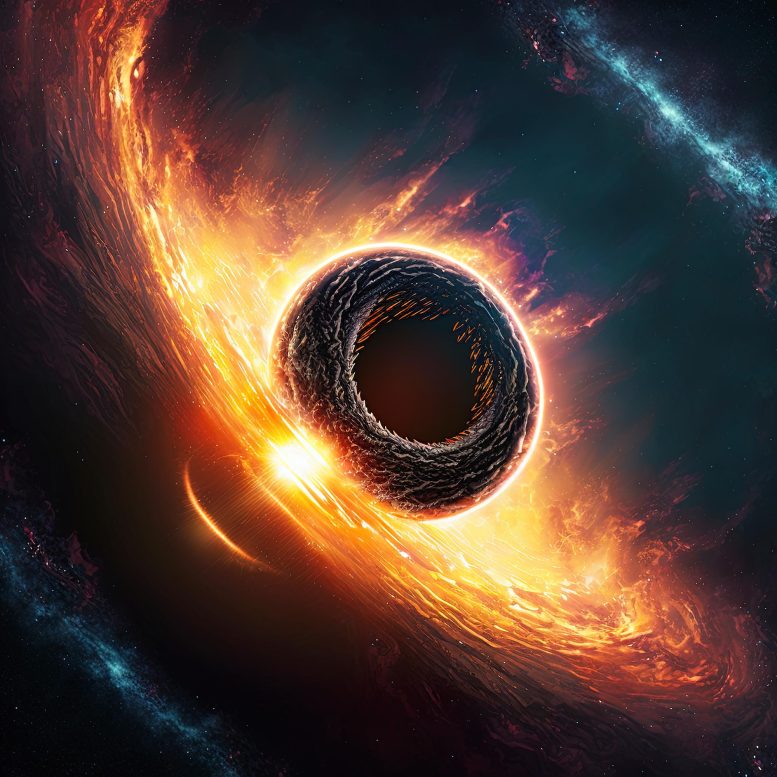 Supermassive Black Hole Illustration Artist's Concept