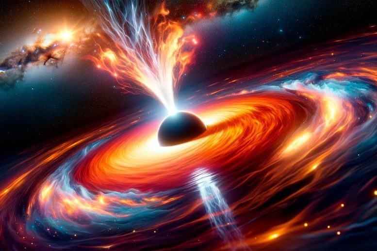 Supermassive Black Hole Jet Art