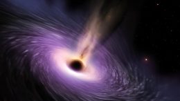 Supermassive Black Hole Powerful Jet Illustration