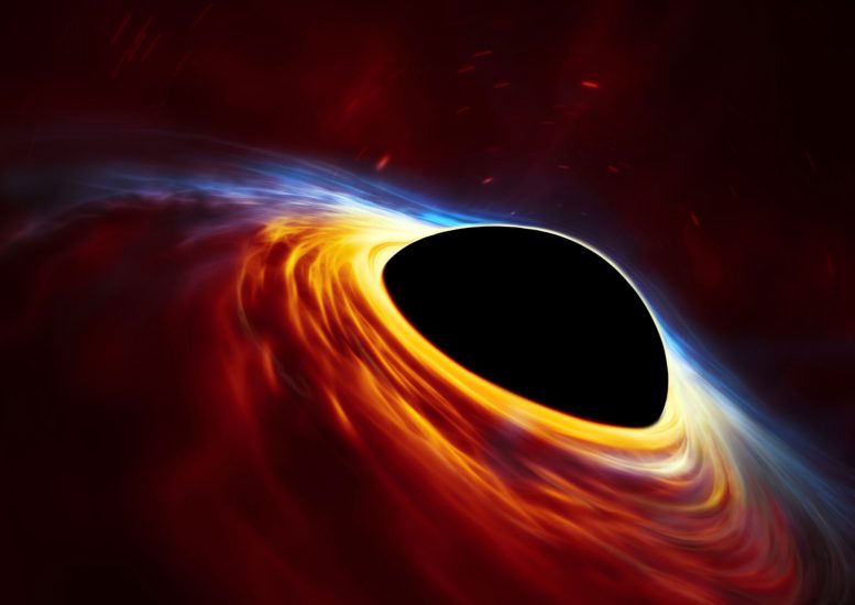 Supermassive Black Hole With Torn-Apart Star