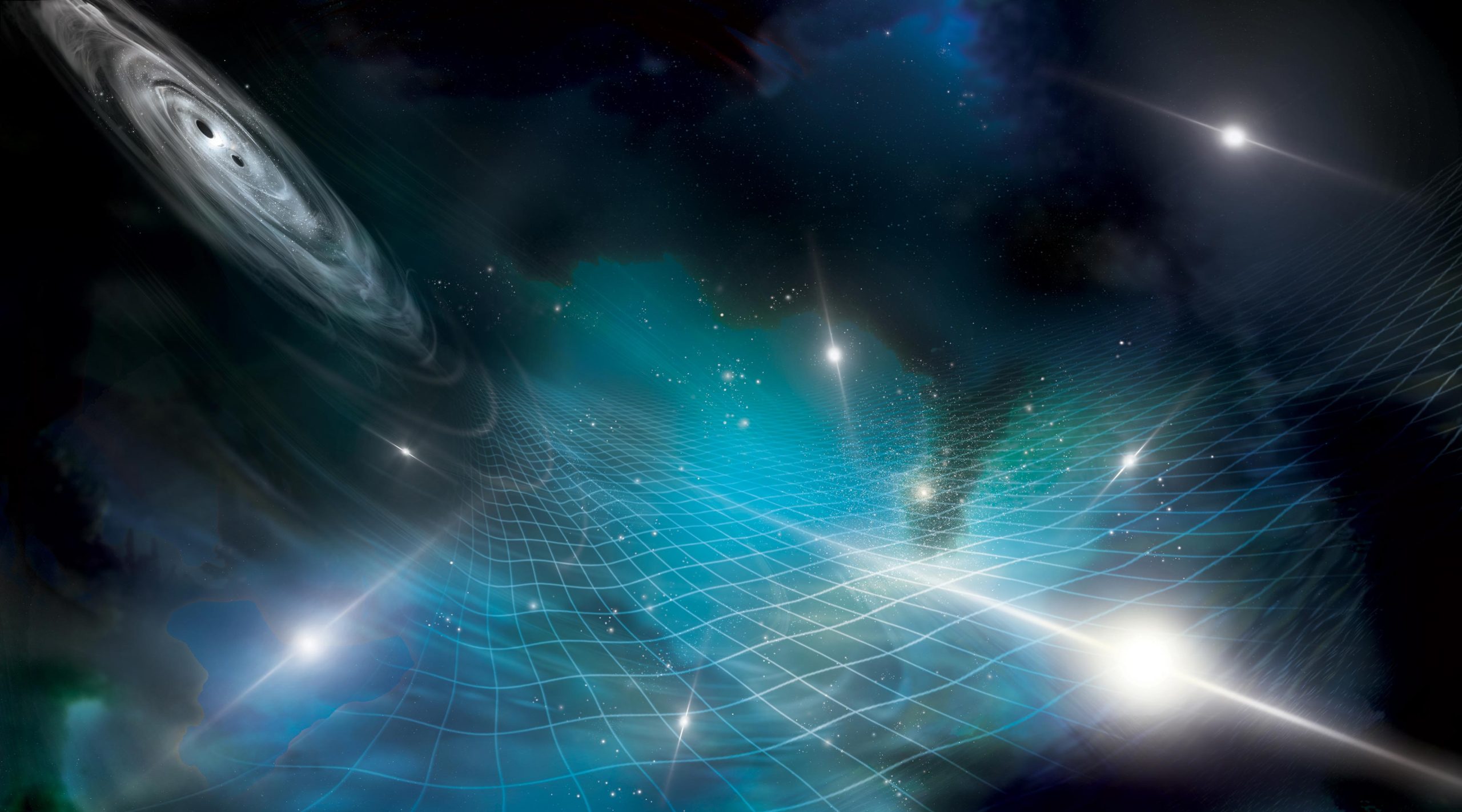 Ondas gravitacionales detectadas usando «relojes cósmicos» y distorsiones espaciales invisibles