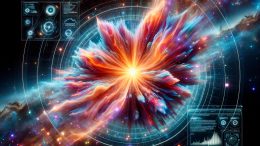 Supernova Astrophysics Simulation Art Concept