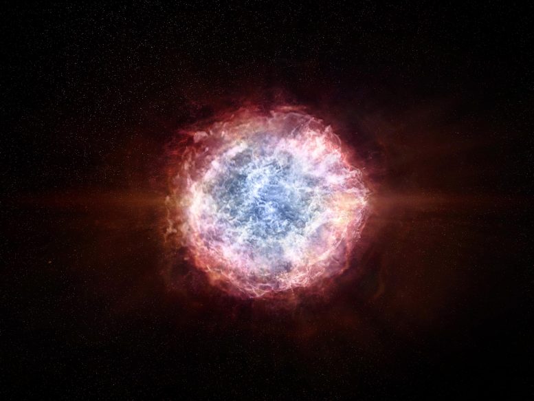 Supernova Explosion Ejected Fast Moving Shell of Debris