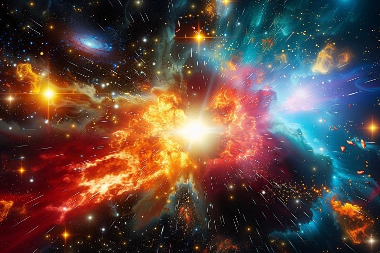 Supernova Galactic Element Creation Art Illustration